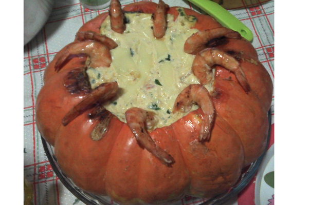 camarão na moranga da juju