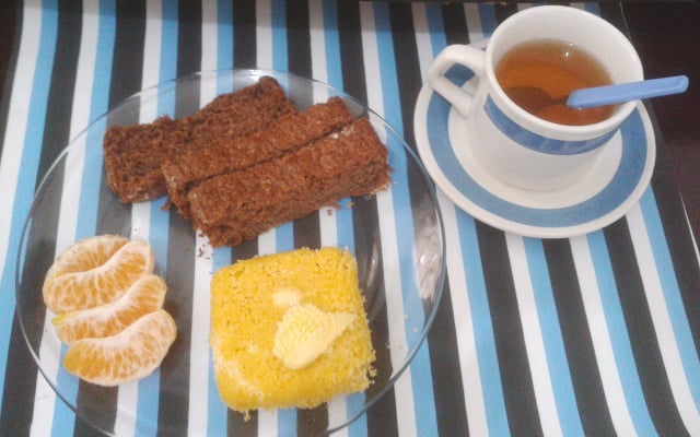 Bolo integral de aveia e maçã (liquidificador)