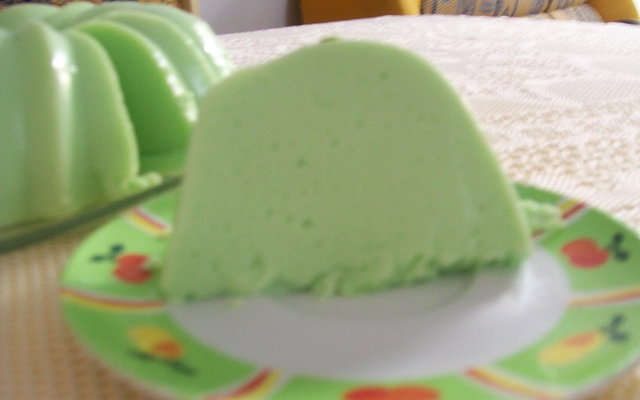 Pudim gelado de limão