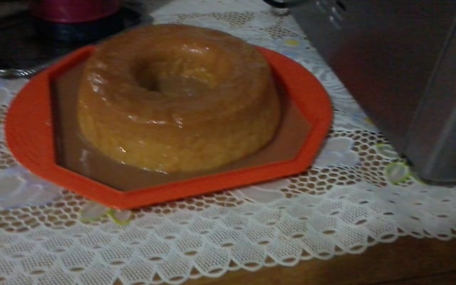 Pudim de mandioca
