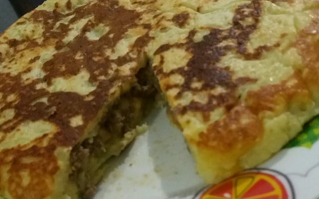 Escondidinho frito da Hadelita