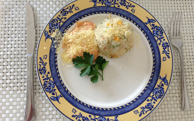 Risoto cremoso de frango