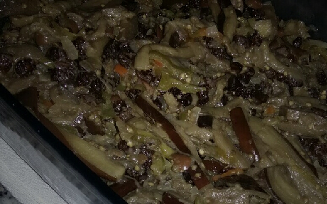 Berinjela em conserva para petisco