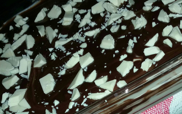 Pavê de baunilha e chocolate