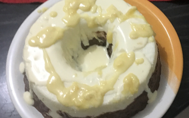 Manjar de coco com chocolate