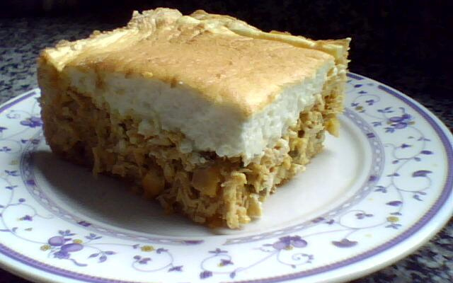 Torta de frango com maçã