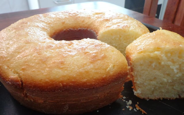 Bolo de arroz cru sem gluten