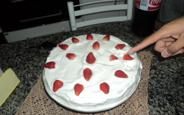 Bolo de morango