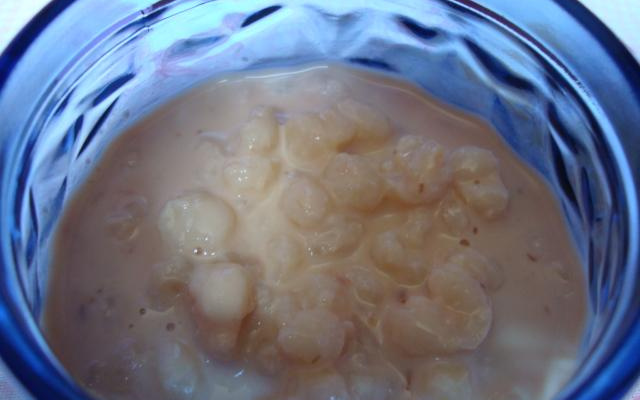 Canjica com açúcar queimado do Anástacio