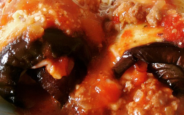 Canelone de berinjela