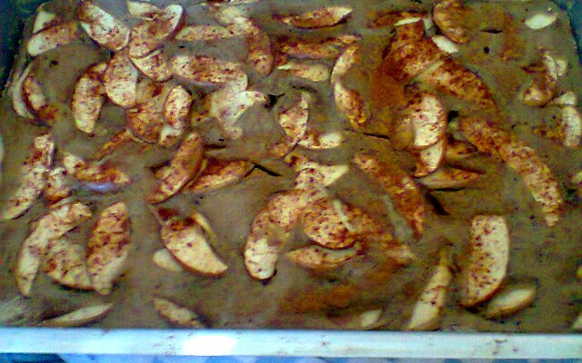 Bolo de maçã integral