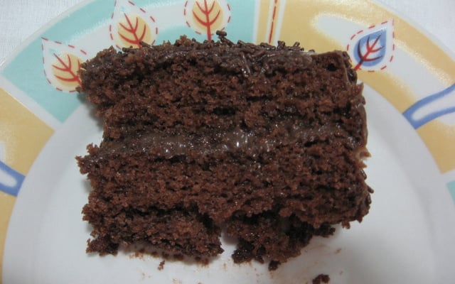 Bolo de chocolate delicioso