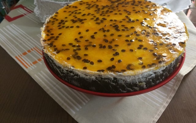 Torta de maracujá com oreo