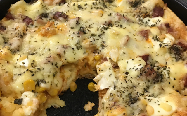 Torta de frango milho e requeijão