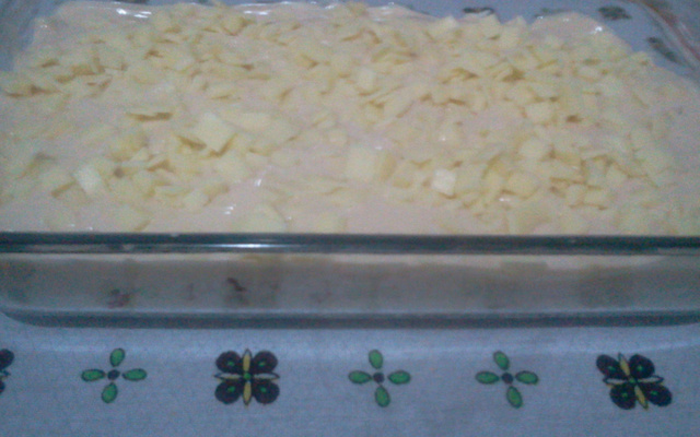 Arroz de forno ao molho branco