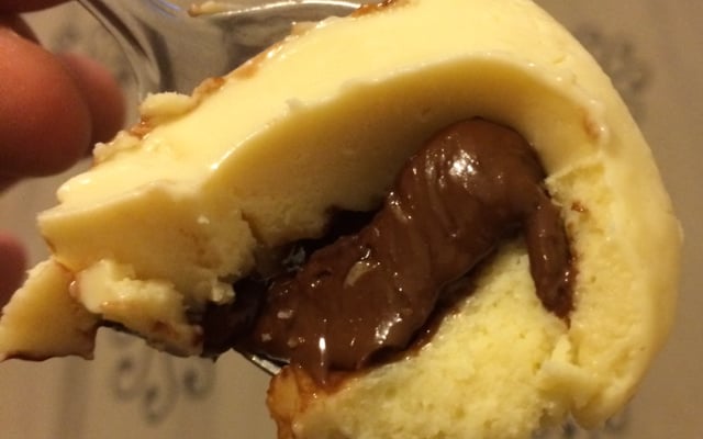 Trufa de leite ninho recheada com Nutella