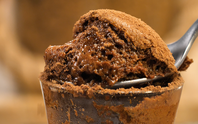 Minissuflê de chocolate