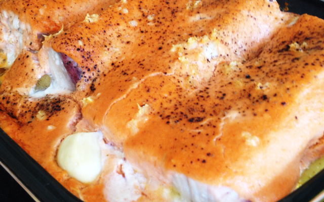 Badejo com molho rosado