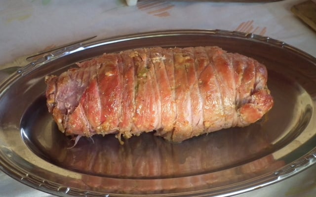 Lombo de porco recheado