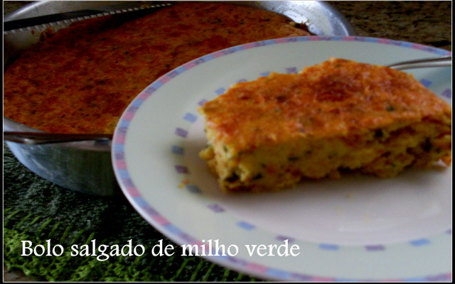 Bolo salgado de milho verde