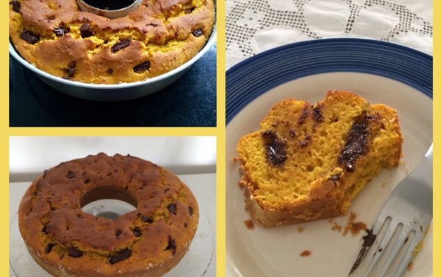 Bolo de cenoura sem glúten com medidas corretas