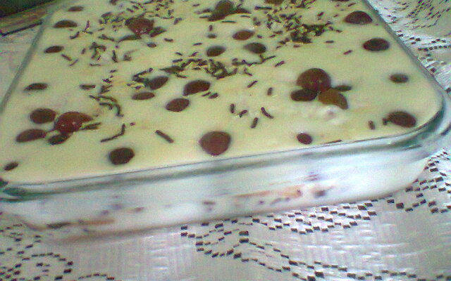 Meu pavê de coco e chocolate