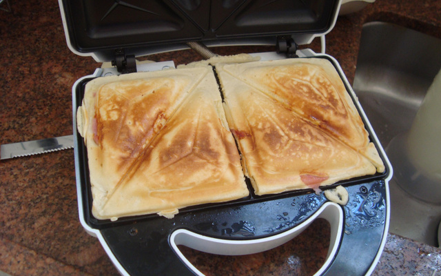 Crepe suíço de sanduicheira