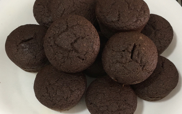 Bolinho de chocolate integral