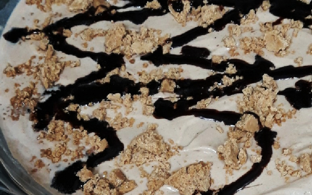 Pavê de pasta de amendoim delicioso 