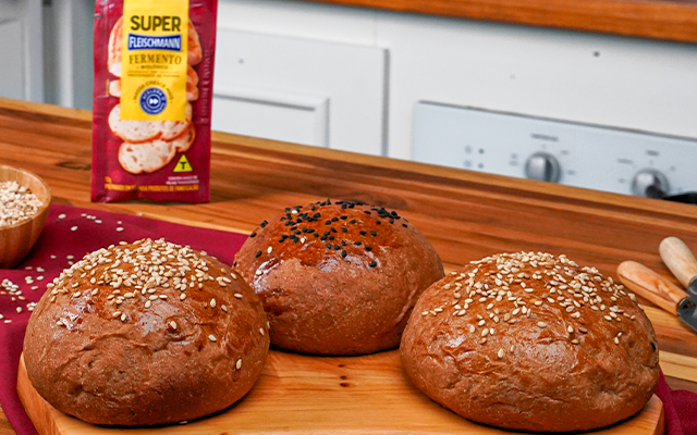 Pão de Hambúrguer Australiano