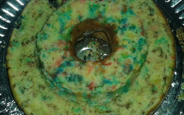 Bolo arco-íris da Dry