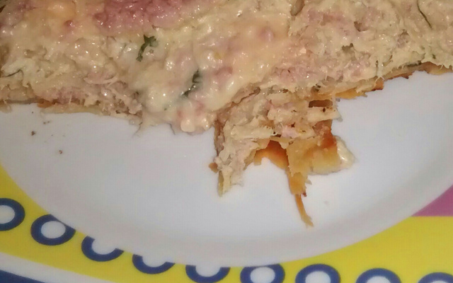 Rocambole  de massa de pastel