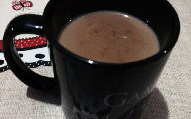 Chocolate quente de microondas