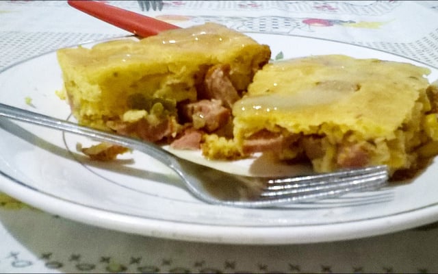 Torta grande de salsicha da Bruna