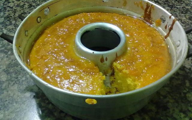 Bolo de laranja e cenoura