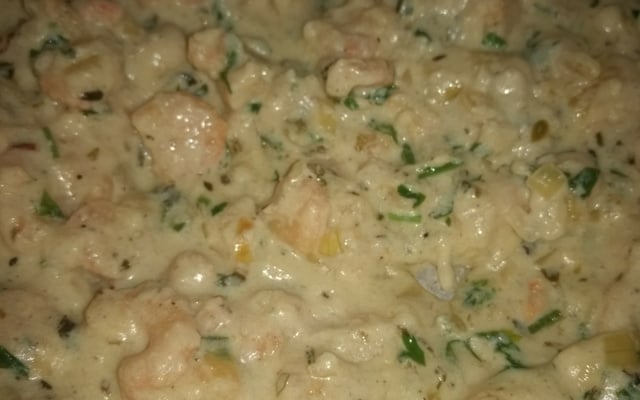 Camarão cremoso