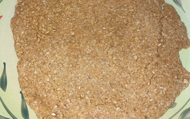 Massa de pizza de aveia fit