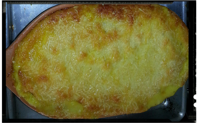 Escondidinho de carne seca com mandioquinha salsa - Calazans