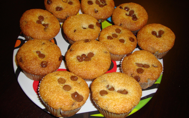 Muffin de gotas de chocolate