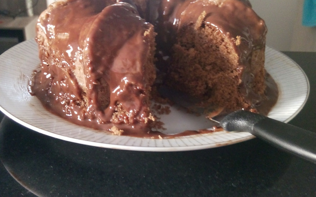 Bolo de micro-ondas de chocolate da Angélica