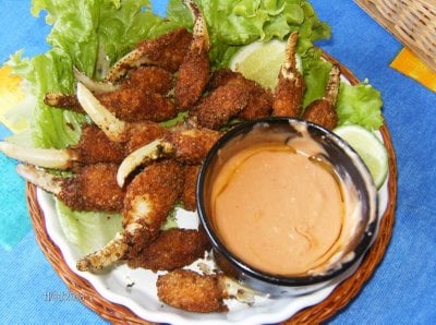 Patinha de caranguejo á milanesa
