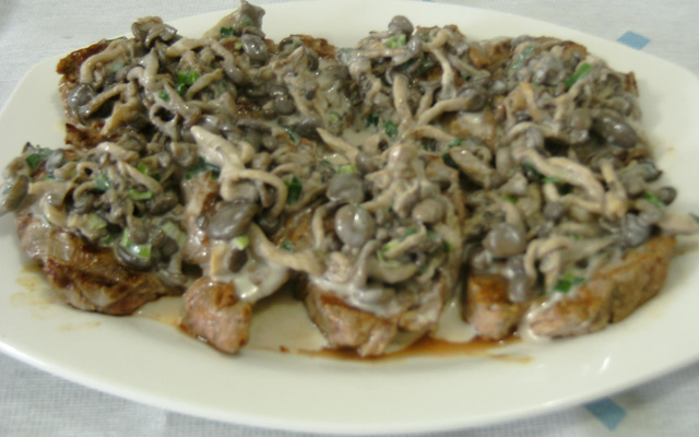 Escalopes de Mignon com Shimeji