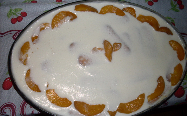 Pavê de pêssego simples