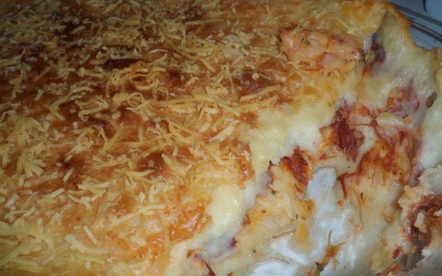 Escondidinho de Carne seca com Aipim