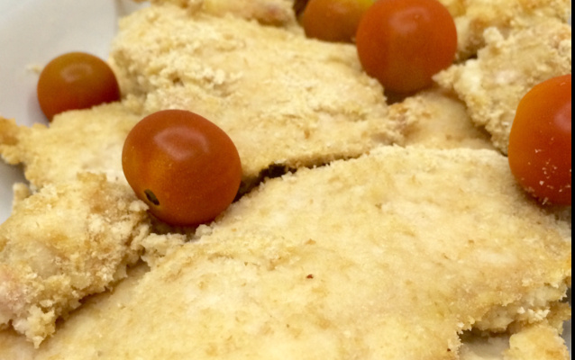 Filé de frango à milanesa sem fritura