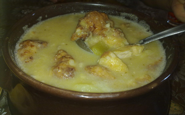 Grão-de-bico com bacalhau de Páscoa