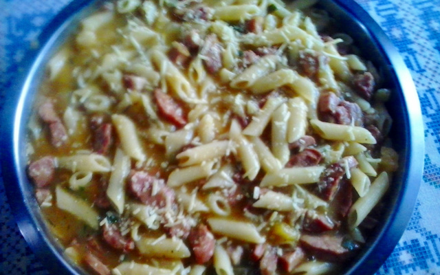 Espaguete ao molho de abóbora