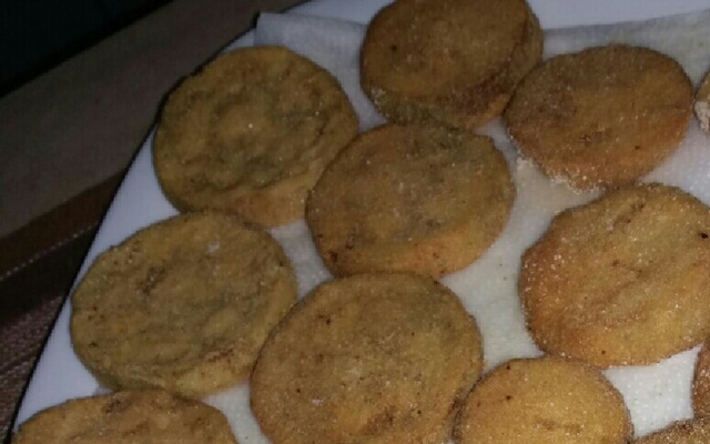 Berinjela frita bem sequinha