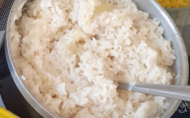 Arroz ao creme de leite