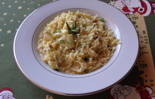 Risoto de gorgonzola com risone da Abima